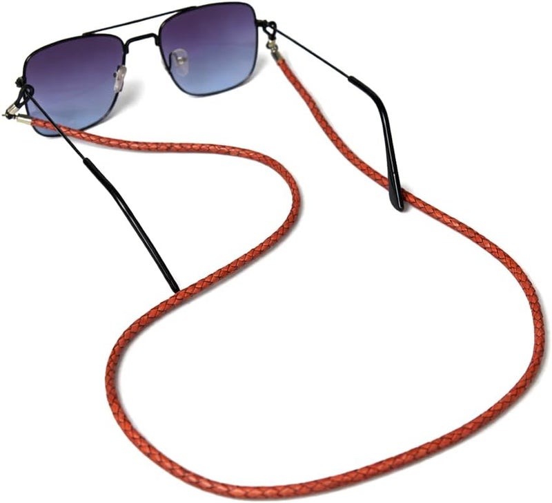 GENIQUE Genuine Leather Glasses Strap, Eyeglass Chain,Eye Glasses holders around Neck, Sunglass Strap for Men - Image 2